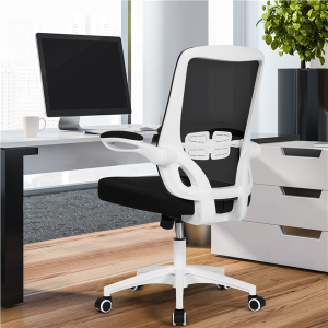 Height Adjustable Mesh Office Chair w/ Flip-up Armrests