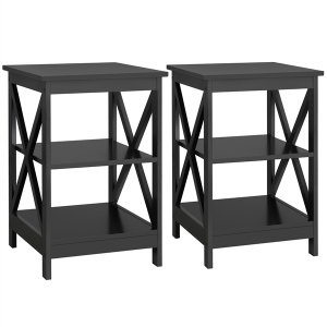 1 Pair X Frame Side Table